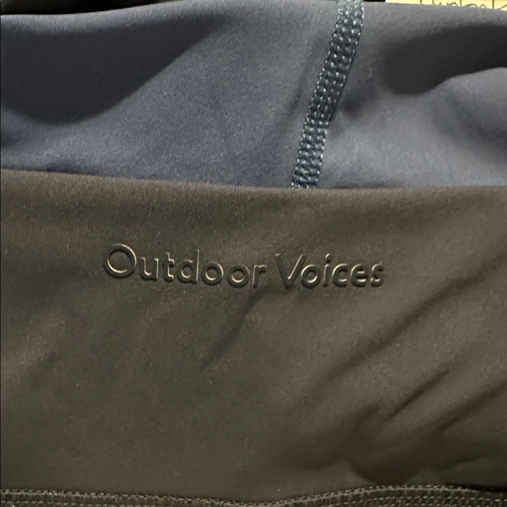 Outdoor Voices Tech Sweat 7/8 Zoom Leggings in Denim/Dark Sky/Morning Blue-Large - Picture 7 of 8